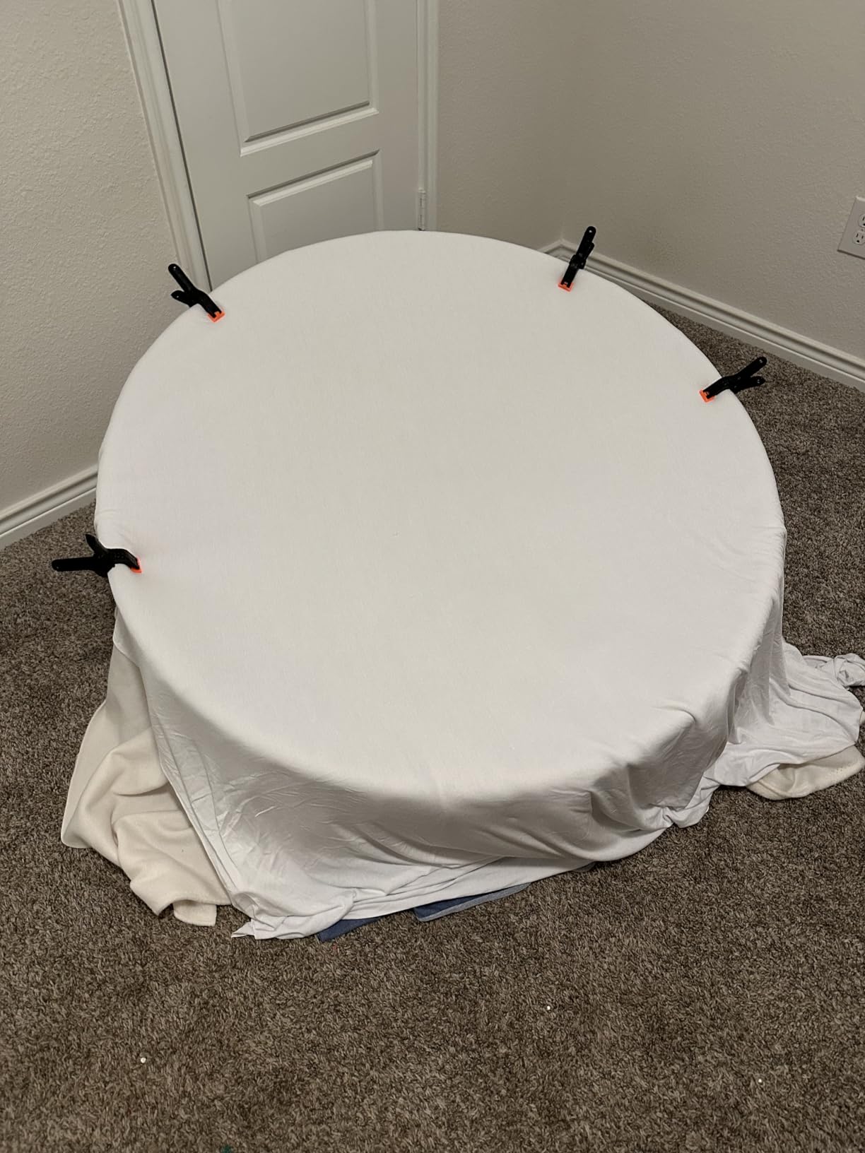 Newborn Photography Props Newborn Posing Table with Beanbag (Unfilled), 6 Clips Baby Photoshoot Stand Infant Backdrop Support Stand for Travelling Newborn Photographers customer photo 1