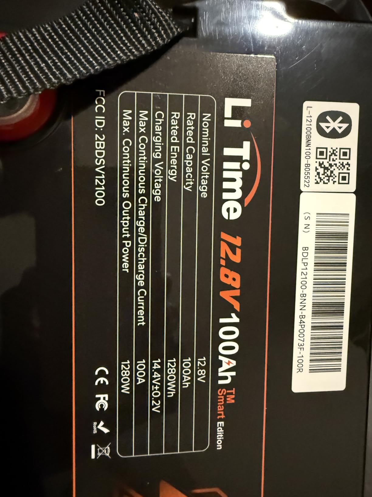 Litime 12V 100Ah Trolling Motor LiFePO4 Battery for Marine, Boat, Yacht customer photo 2