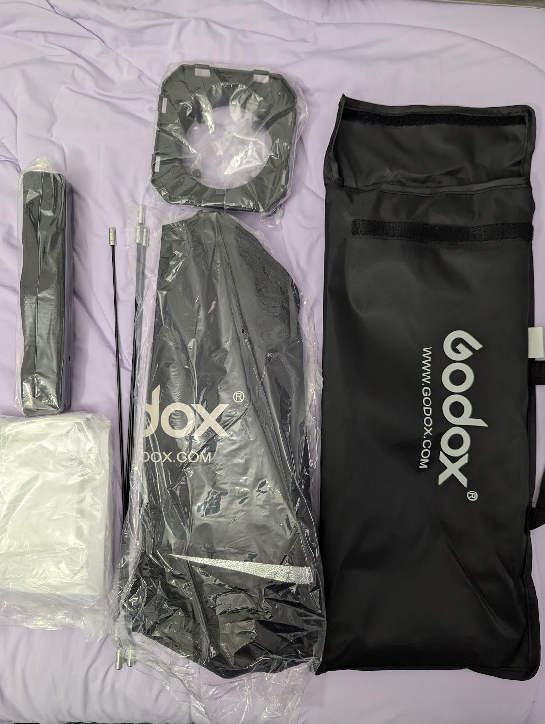 Godox 2X K-180A Strobe Light Kit, 180Ws Studio Strobe Light Kit for Photography,5600K Compact Monolights with RT-16 Trigger, Softbox, Tripod Stands, Storage Bag customer photo 2