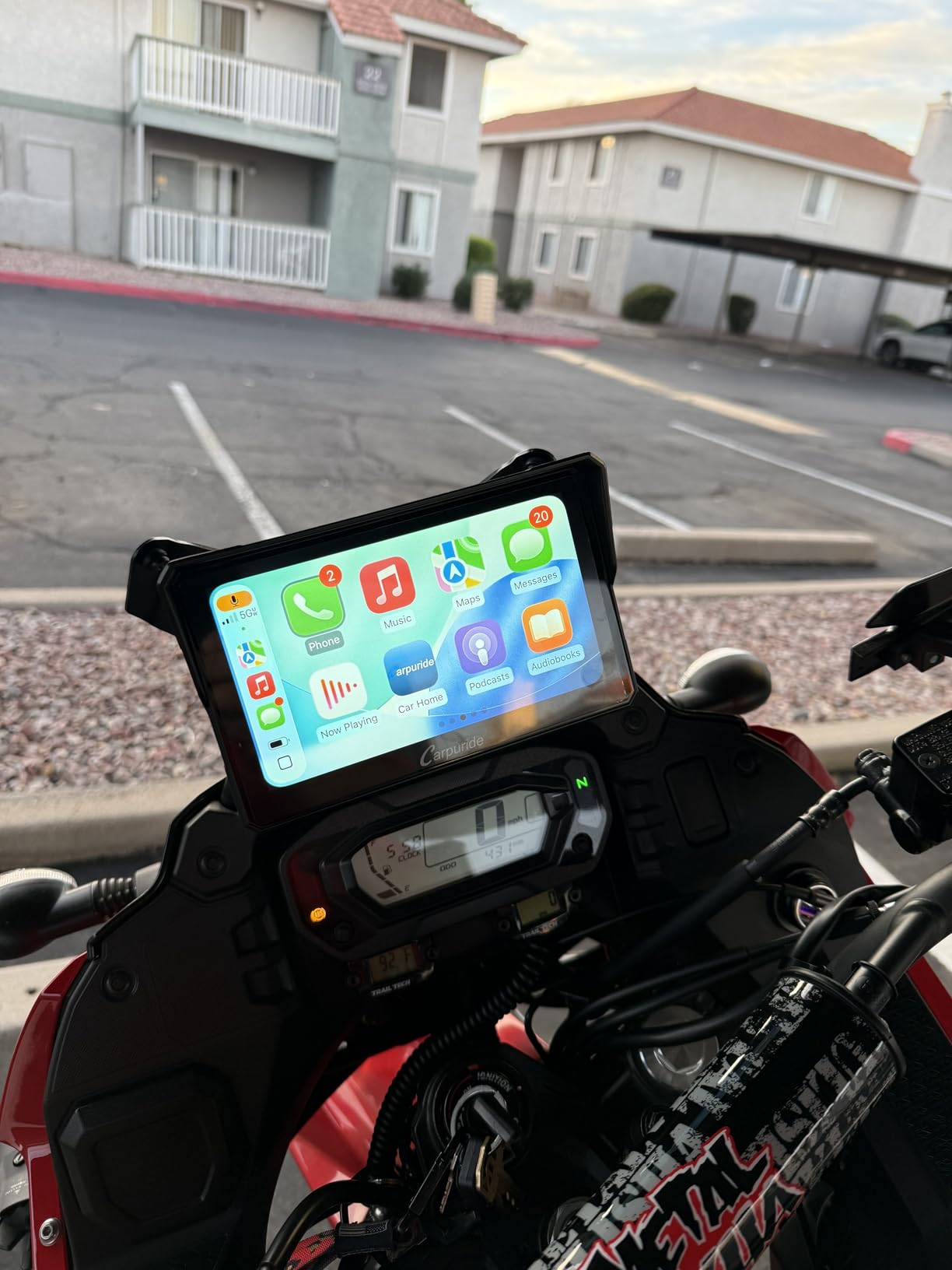 Carpuride W702T PRO for Motorcycle CarPlay & Android Auto & TPMS & Dual Bluetooth - 7