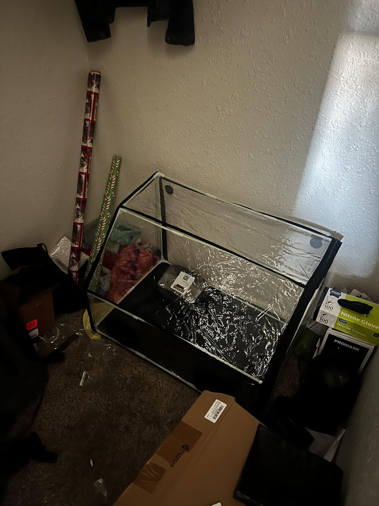 Meonum Mushroom Grow Tent and LED Growing Light Kit, 30 x 20 x 20 Inch Portable Large Still Air Box, Mycology Mushroom Growing Kit, Indoor Propagation Stations with 48 LED Mushroom Grow Lamp customer photo 1