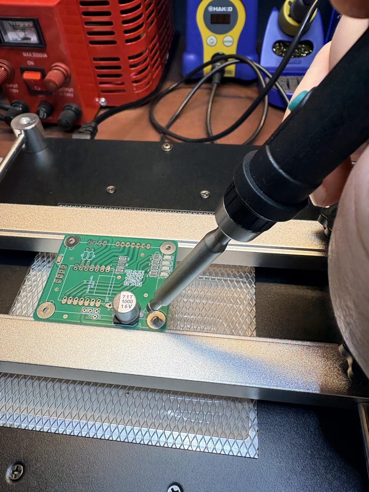 853A Soldering Hot Plate, 110V 450W Heating Plate for SMD BGA Rework Station, 50-400C Infrared Preheating Oven customer photo 1