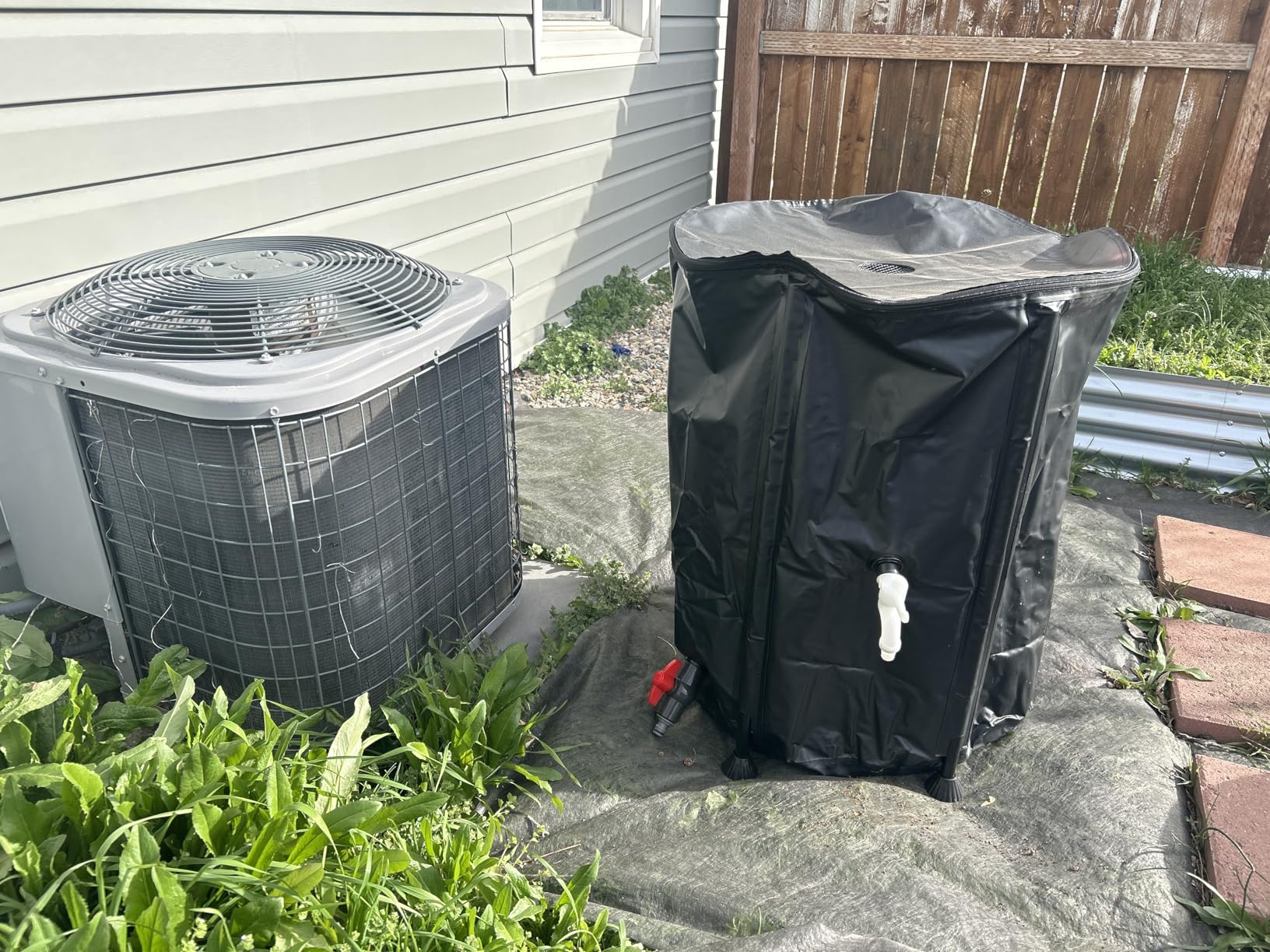 Collapsible Rain Barrel Water Storage Containers-53 Gallon Portable Rainwater Collect System Water Tank customer photo 1