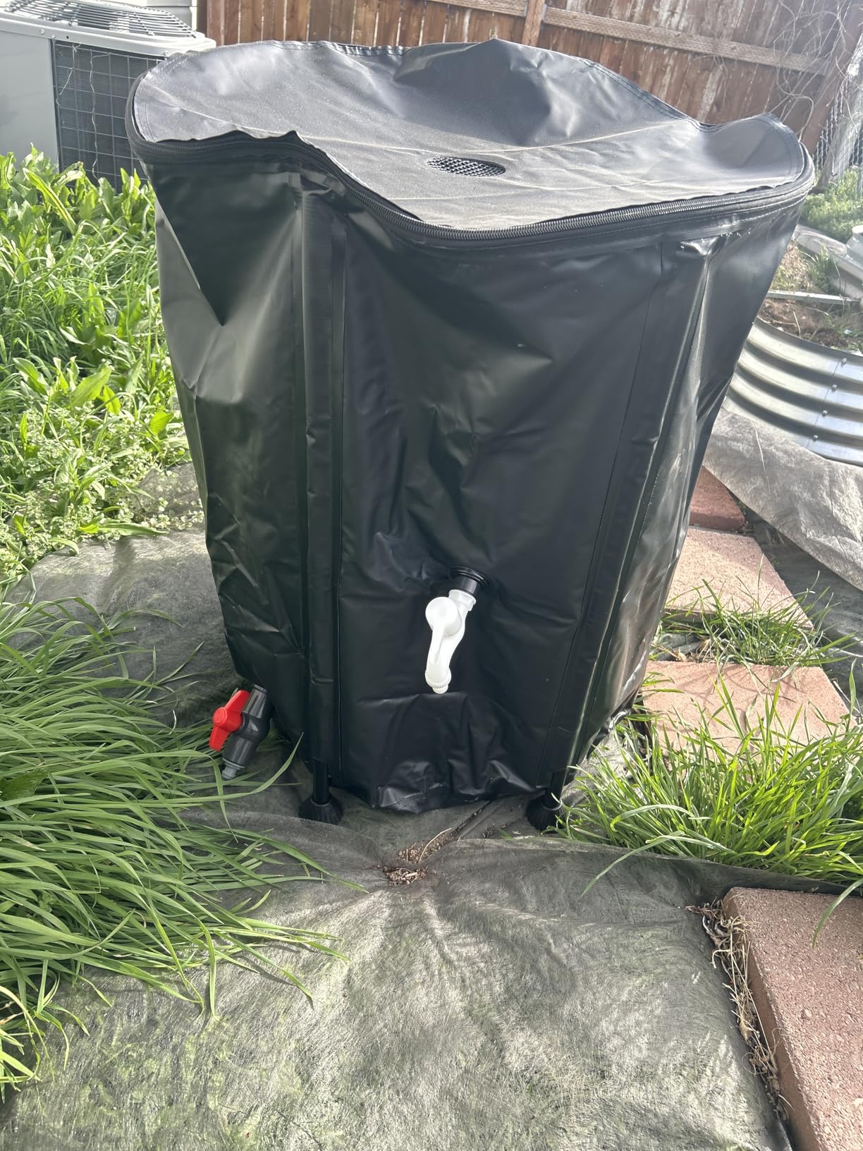 Collapsible Rain Barrel Water Storage Containers-53 Gallon Portable Rainwater Collect System Water Tank customer photo 2