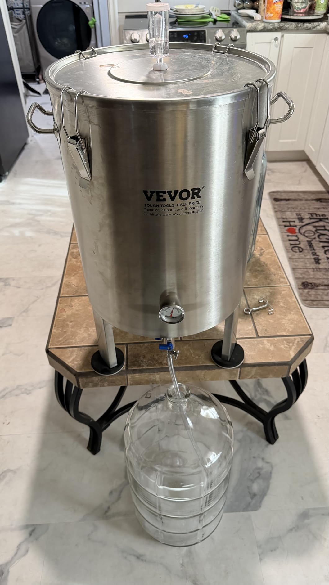 VEVOR Fermentation Tank 16 Gal, Stainless Steel Beer Brew Fermentor, Brew Bucket Fermentor for Home Brewing with Conical Base Brewing Equipment customer photo 2