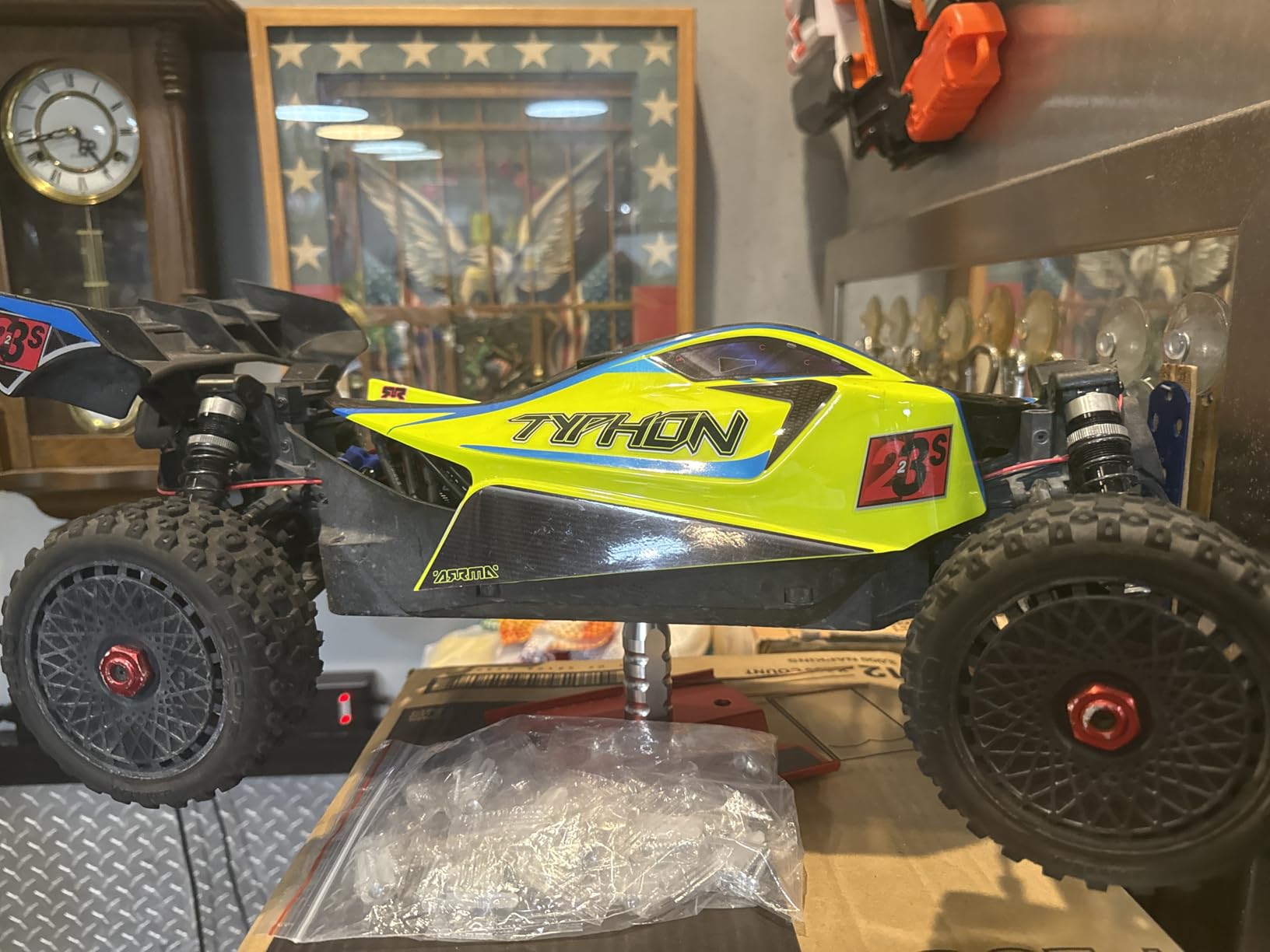 ARRMA RC Car 1/8 Typhon 4X4 223S BLX BRUSHLESS Buggy RTR (Battery and Charger Not Included) with DSC (Yellow), ARA4306V4T2 customer photo 1