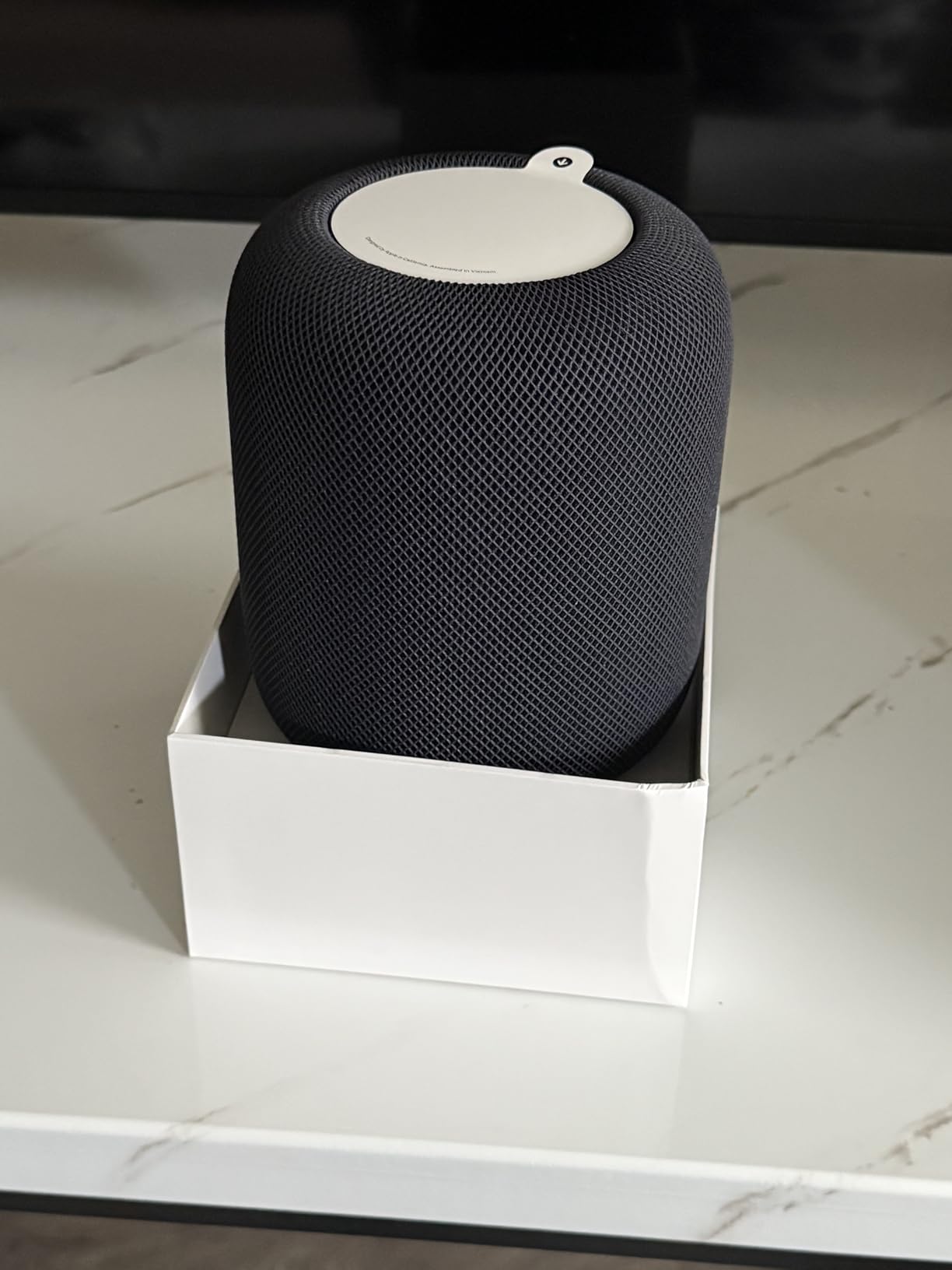 HomePod Smart Speaker 2nd Generation, Siri Speaker + Power Cable + Apple 1 Year Limited Warranty (Midnight) customer photo 1