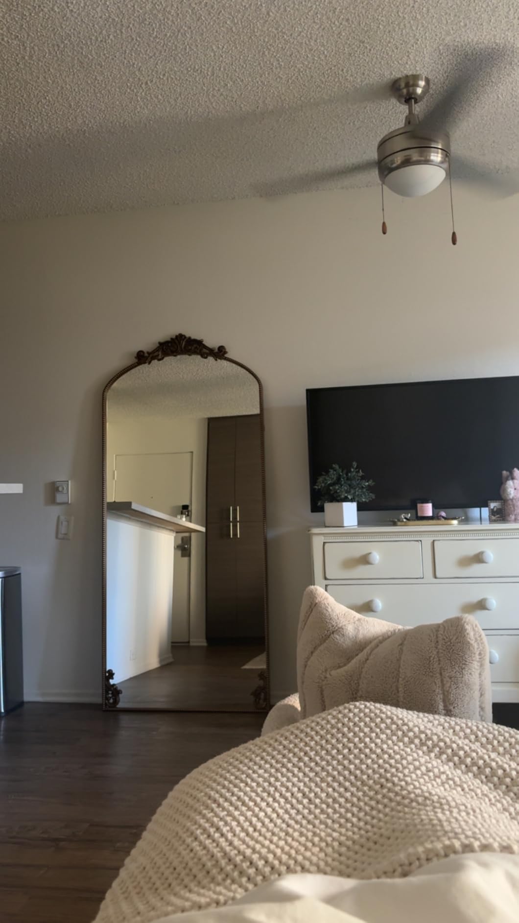 Gold Arched Full Length Mirror 71