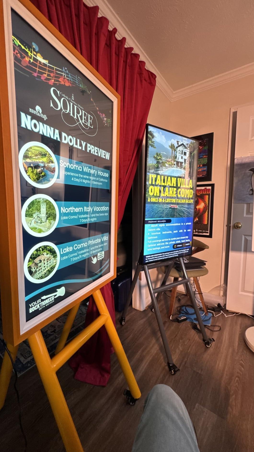 MWE 43 Inch Mobile Digital Signage Display Touchscreen Kiosk with Flight Case, Portable LCD Screen with Screen Mirroring App Publishing, Advertising Display Poster, Android OS customer photo 1