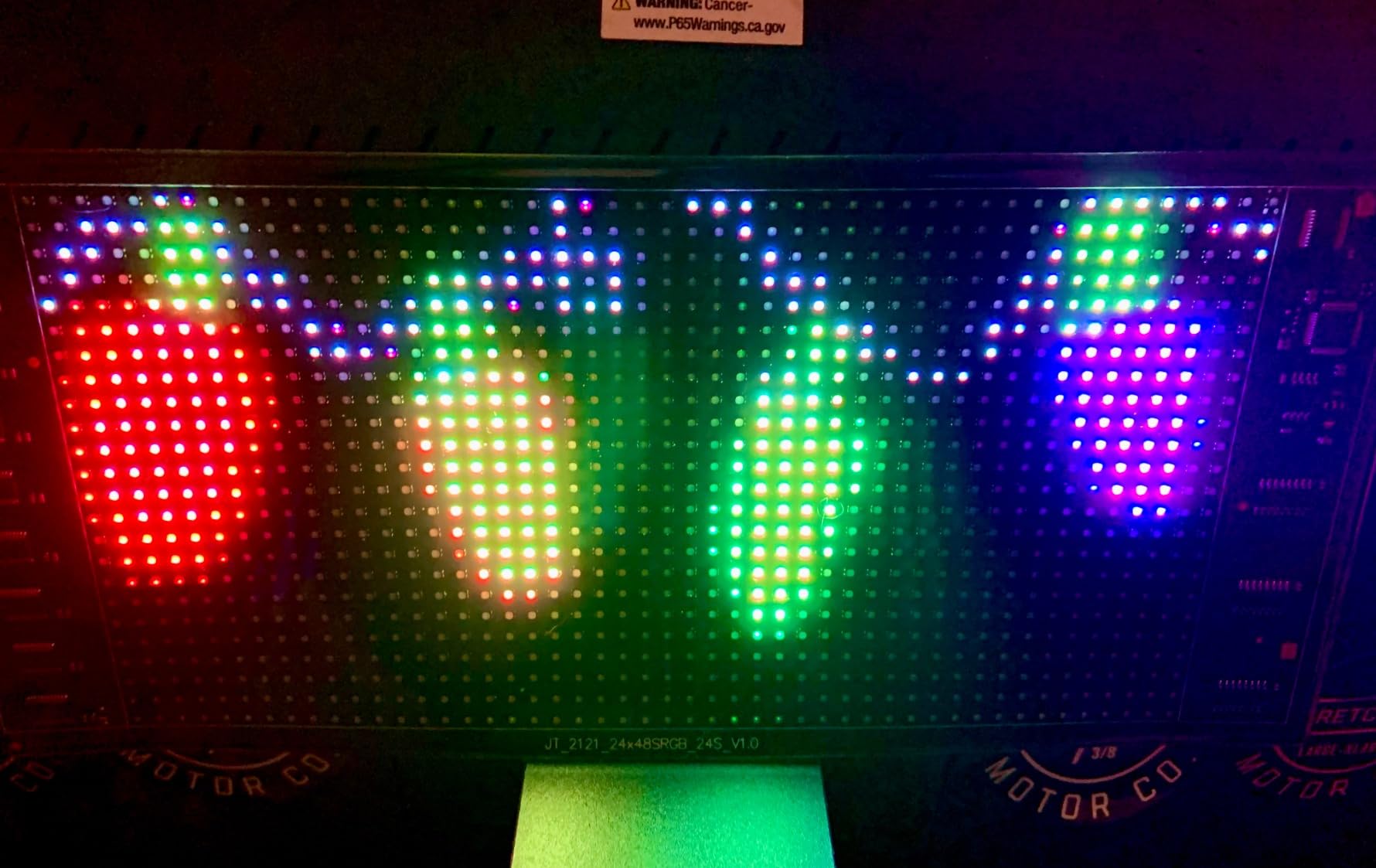 Enhanced Multifunctional LED Sign- 27'' x 5'' [2025 Advanced All-in-One Features] Programmable Custom 5V/2A LED Display- Bluetooth APP Control- [Vibrant Full-Color Beads]- Also a Digital Clock customer photo 1