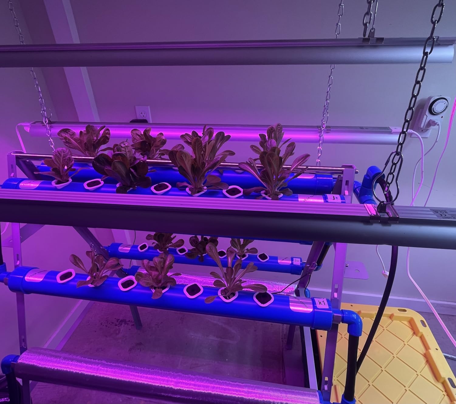 GENORTH A-Type Hydroponics Growing System Kit for Vegetables,Fruits and Herbs,72 Plant Sites and Food-Grade PVC-U Pipes,Suitable for Indoor and Outdoor,New customer photo 1