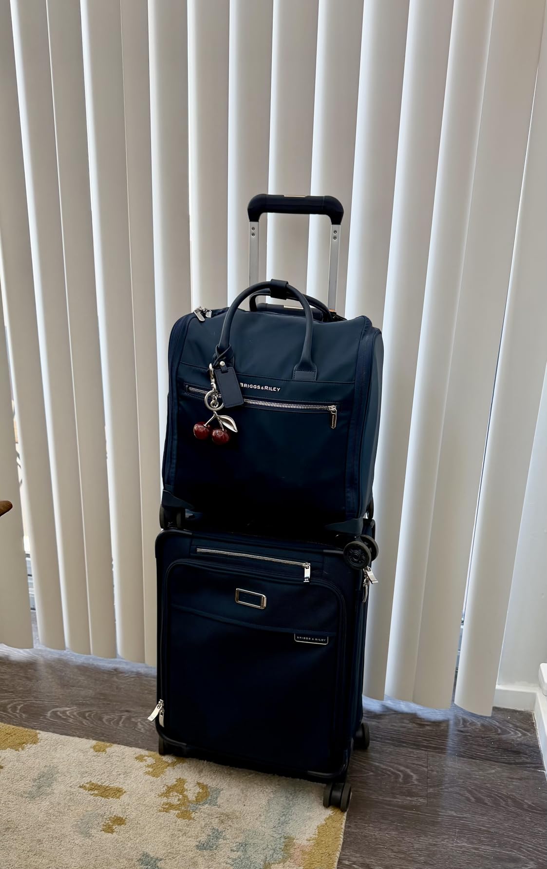 Briggs & Riley Wheeled Cabin Bag - Carry On Luggage for Travel, Suitcases with Wheels, Softside Rolling Bag for Men & Women, Interlocking Handle, Fits up to 13