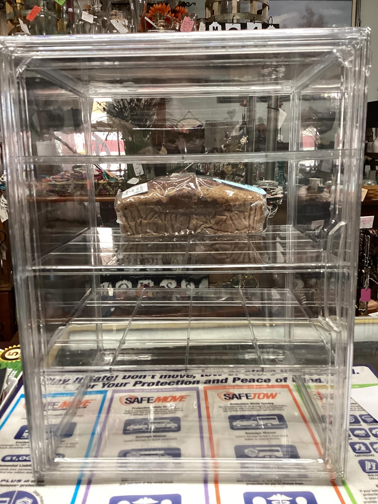 Pastry Display Case, Bread Box for Kitchen Countertop, 4-Layer Adjustable BreadBox, Large Capacity Bread Box for Home-baked Breads, Muffins, Bagel Storage Container customer photo 1