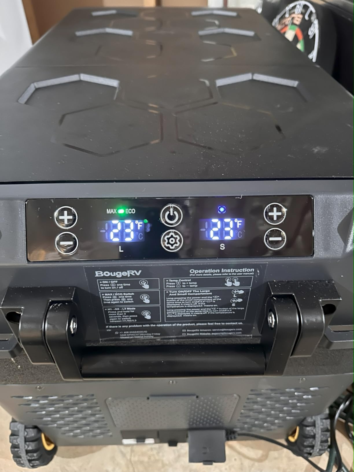 BougeRV 12 Volt Car Refrigerator, CRD2 52 Quart Portable Fridge Freezer with APP Control, -4℉ to 68℉ Dual Zone Compressor Electric Cooler 12/24V DC, 110~240V AC for Overlanding, Camping, RV, Truck customer photo 2