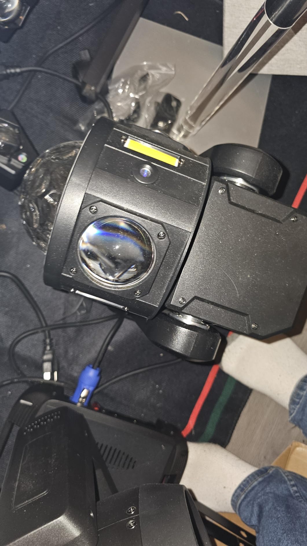 160W 3-Axis Moving Head Lights RGBW 540°Rotation DJ Light with Strobe Effects DMX512 19/25CH with Sound Activated Moving Head Beam Stage Light for Disco Wedding Parties Live Show Bar customer photo 1