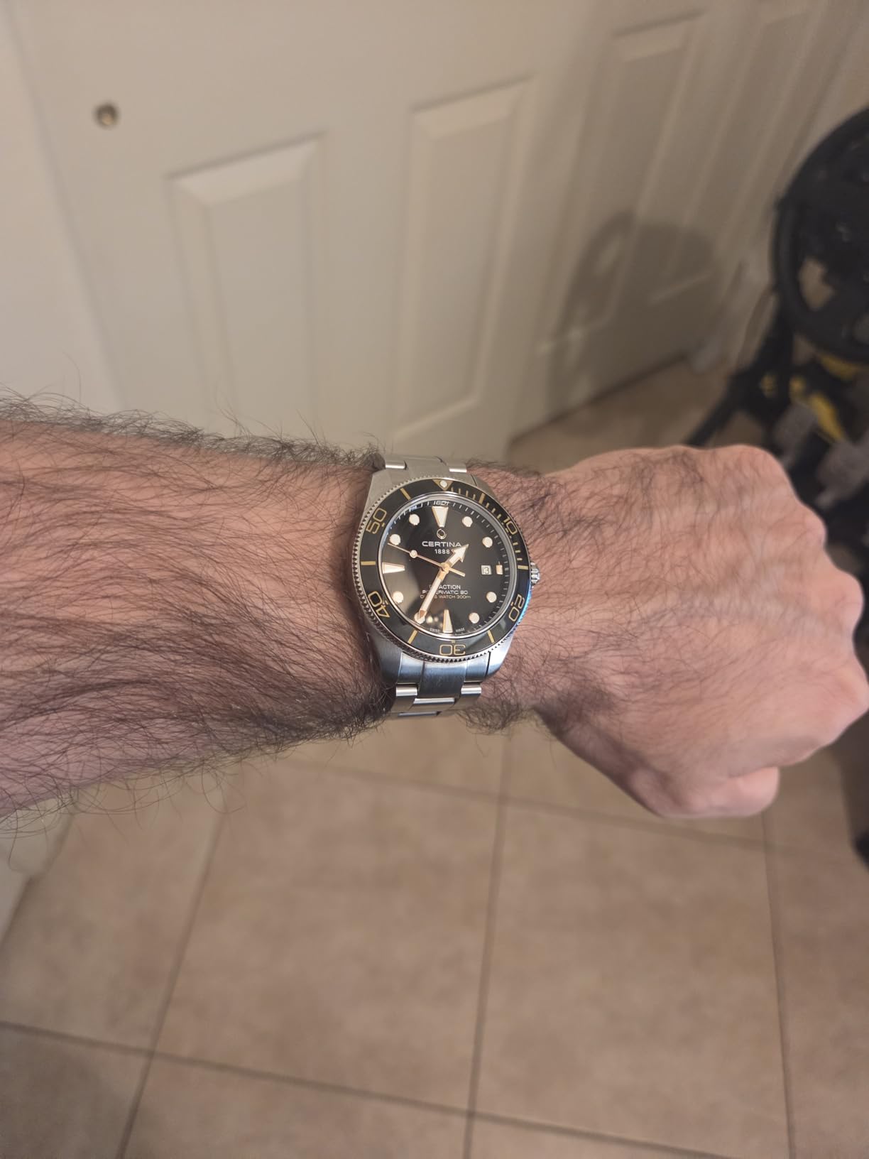 Certina DS Action Gent 40.5mm Steel Automatic Watch Black Dial (Powermatic 80) customer photo 2