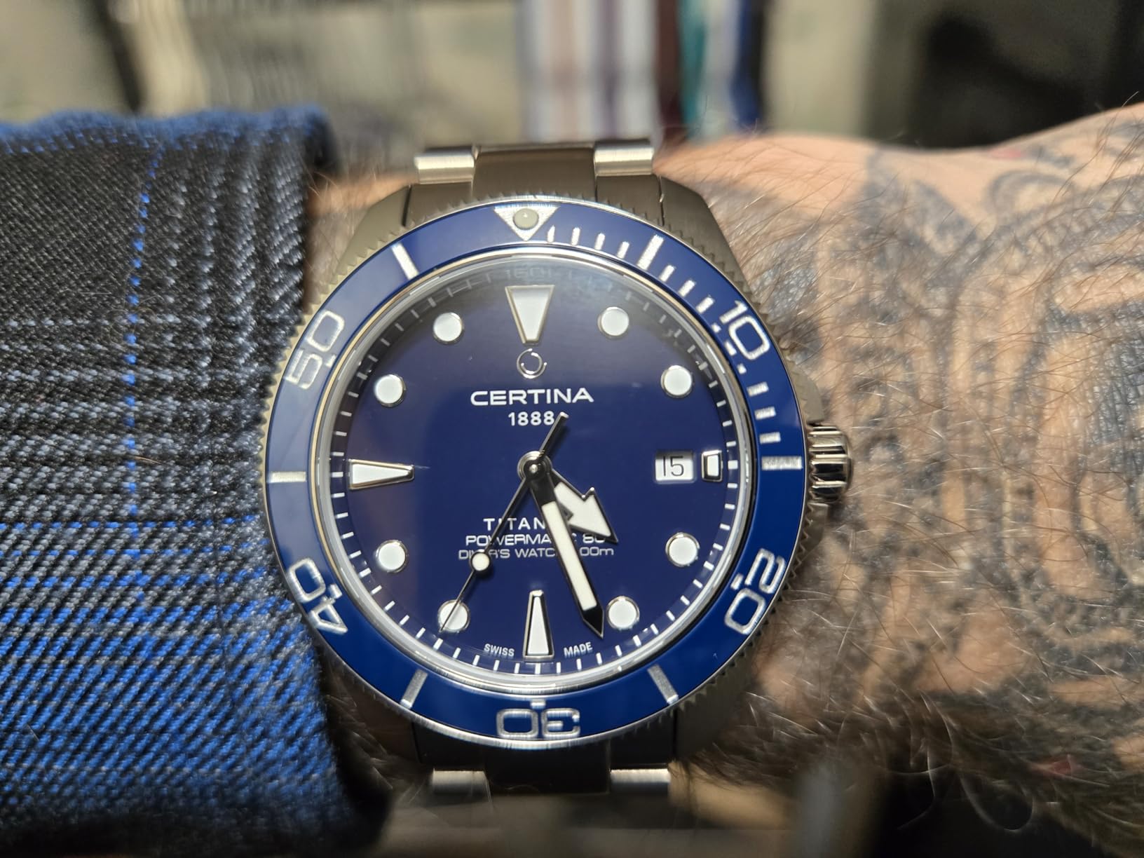 Certina DS Action Gent 40.5mm Titanium Automatic Watch Blue Dial customer photo 1