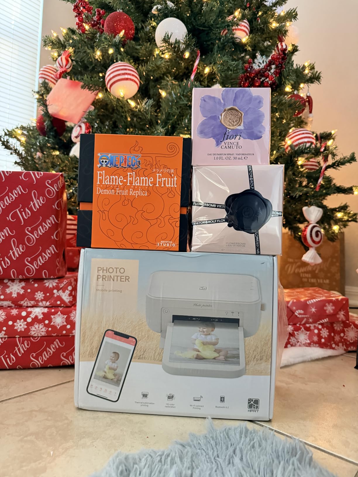 HPRT Photo Printer 4x6,+108Sheets&2ribbon,Instant Picture Printer for iPhone, Android, Smartphone, Portable Photo Printers for Home Use, Thermal Dye-Sublimation, AR Video Printing (White) customer photo 2