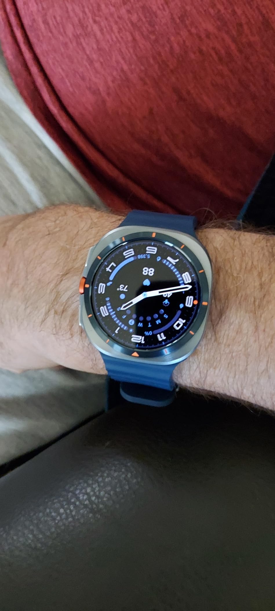 Galaxy Watch Ultra (2025) 47mm LTE Smartwatch, Titanium Casing, Advanced Sleep Coaching, Running Coach, Energy Score, Heart Rate Tracking, GPS, Titanium Blue [US Version, 2 Yr Warranty] customer photo 1