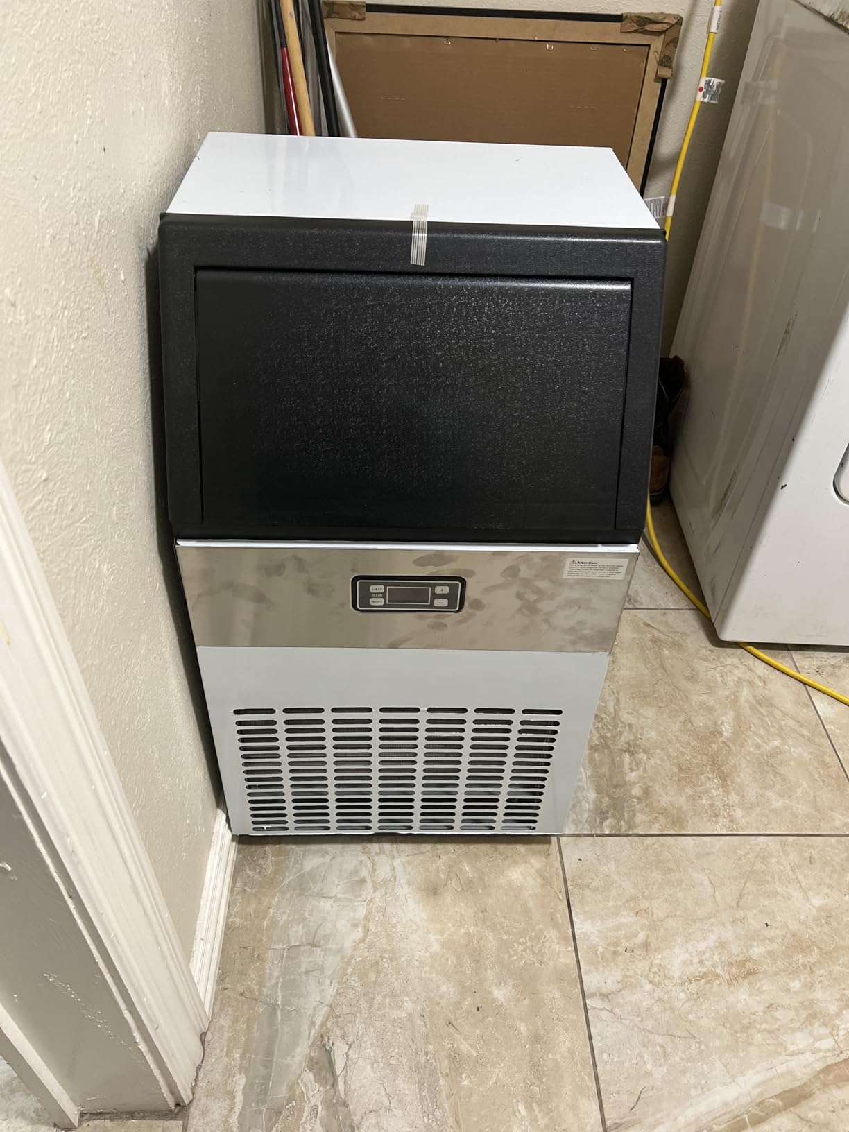 Under Counter Ice Maker with Drain Pump, 80Lbs/Day, 24Lbs Storage, Auto Clean, 24H Timer, Built-in Freestanding Ice Machine for Home, Bar, Cafe customer photo 1
