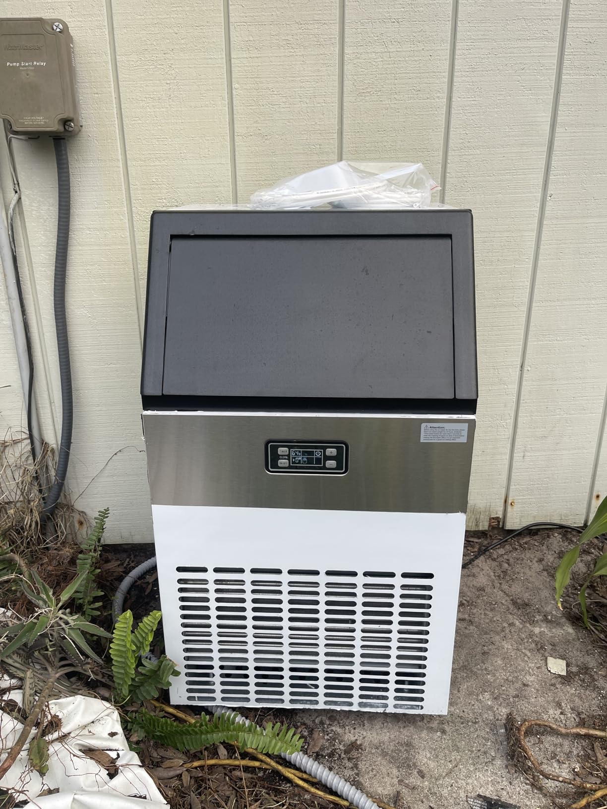 Under Counter Ice Maker with Drain Pump, 80Lbs/Day, 24Lbs Storage, Auto Clean, 24H Timer, Built-in Freestanding Ice Machine for Home, Bar, Cafe customer photo 2