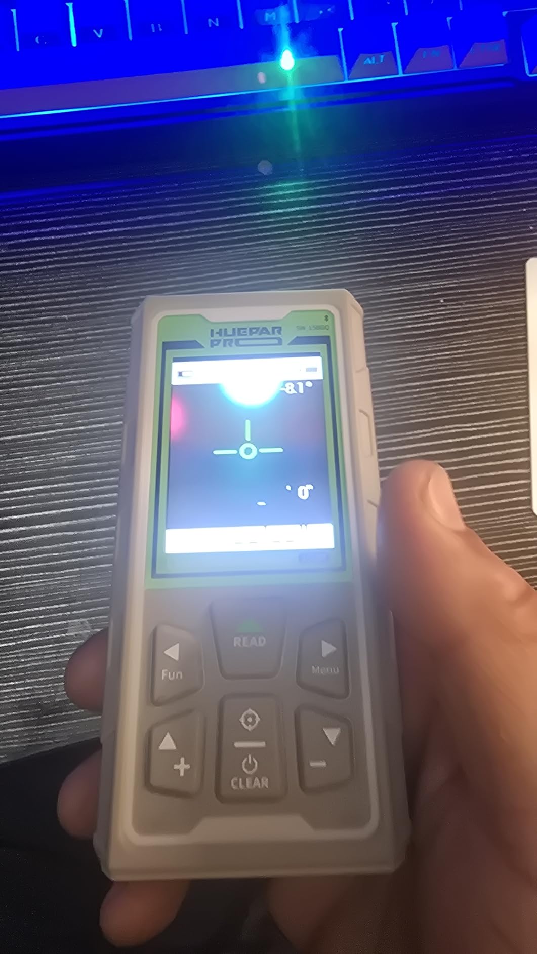 Huepar Pro Laser Measuring Tool, 330Ft Outdoor Laser Measure with Camera & Bluetooth Connected, IP68 customer photo 2