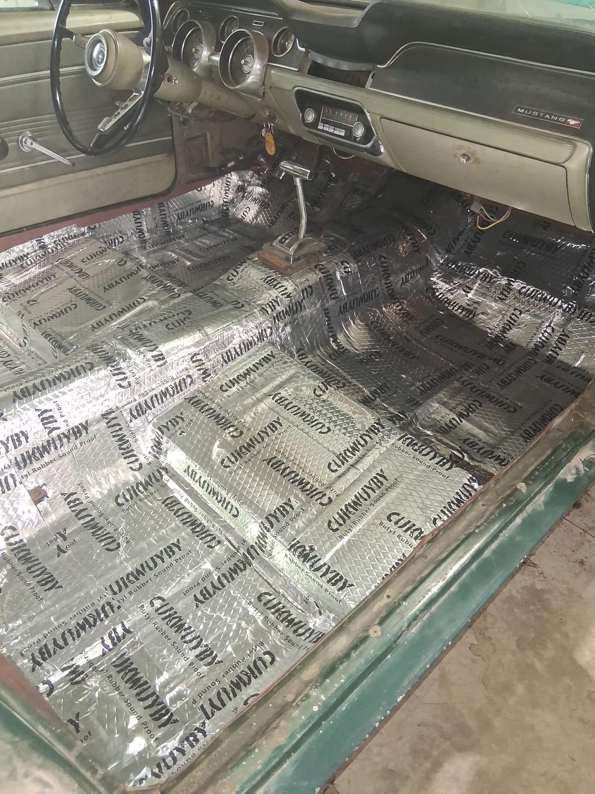Sound Deading Material for Cars, 80mil (2mm) 10 sqft (0.93 sqm) Car Sound Deadening Mat, Butyl Automotive Sound Deadener, Noise Insulation and Vibration Dampening Material (9 pcs) customer photo 1