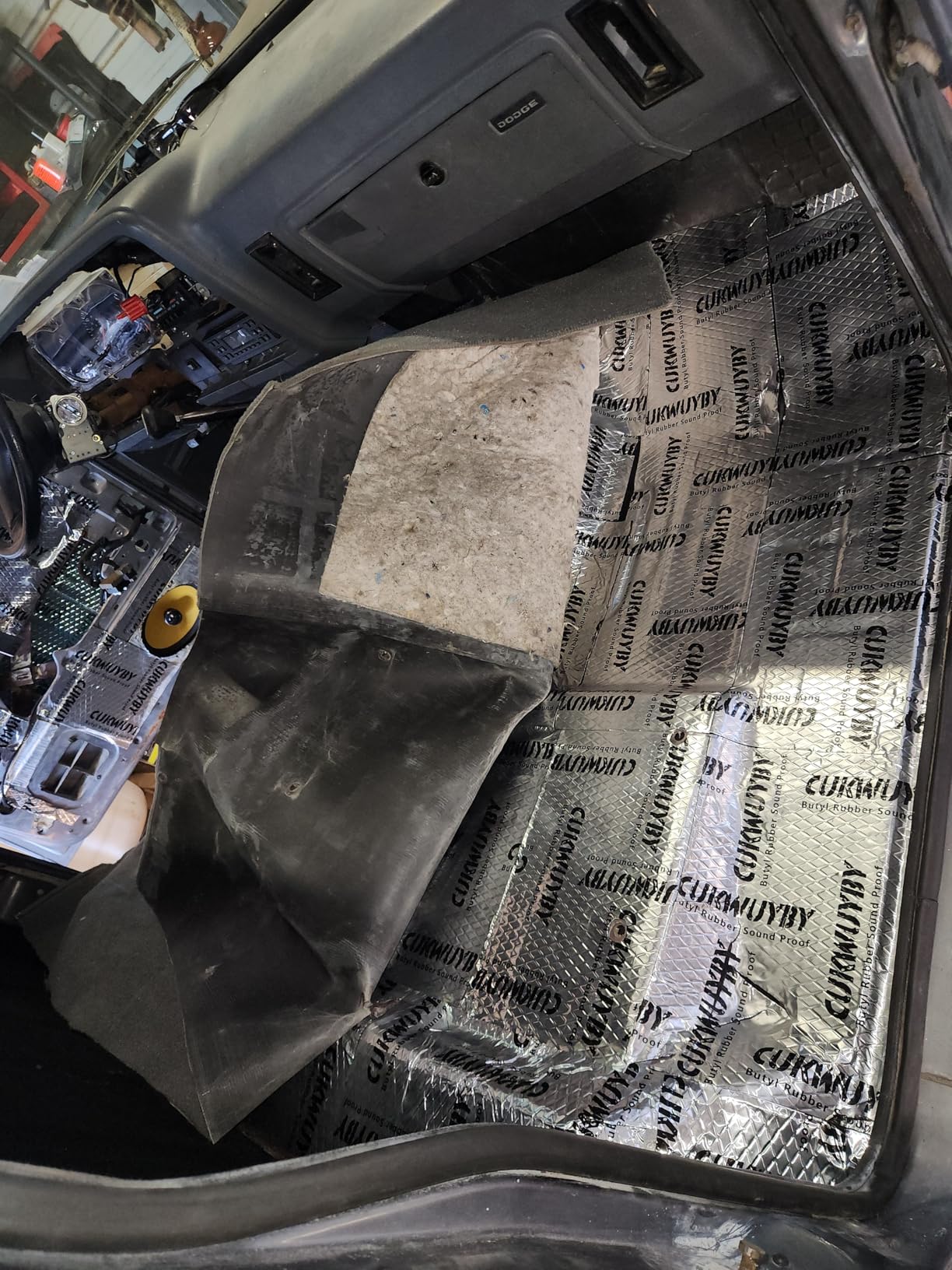 Sound Deading Material for Cars, 80mil (2mm) 10 sqft (0.93 sqm) Car Sound Deadening Mat, Butyl Automotive Sound Deadener, Noise Insulation and Vibration Dampening Material (9 pcs) customer photo 2