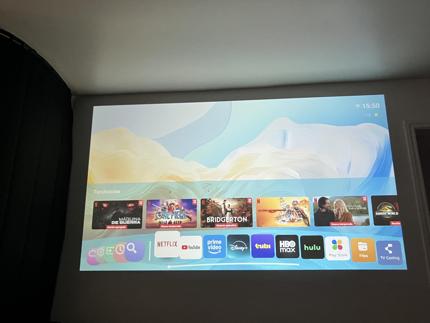[Officially-Licensed App & Auto Focus]White Smart Mini Projector with WiFi and Bluetooth, XuanPad 4K Support Movie Projector, Portable Native 1080P Outdoor Projector with 360° Stand customer photo 2