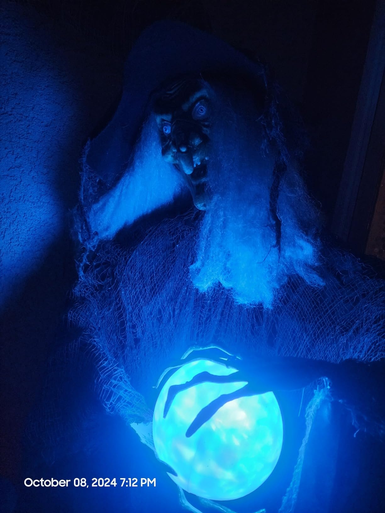 Haunted Hill Farm 4.4-Ft Animatronic Impaled Zombie, Halloween Animatronic with Voice-Activated Lights & Sound customer photo 2