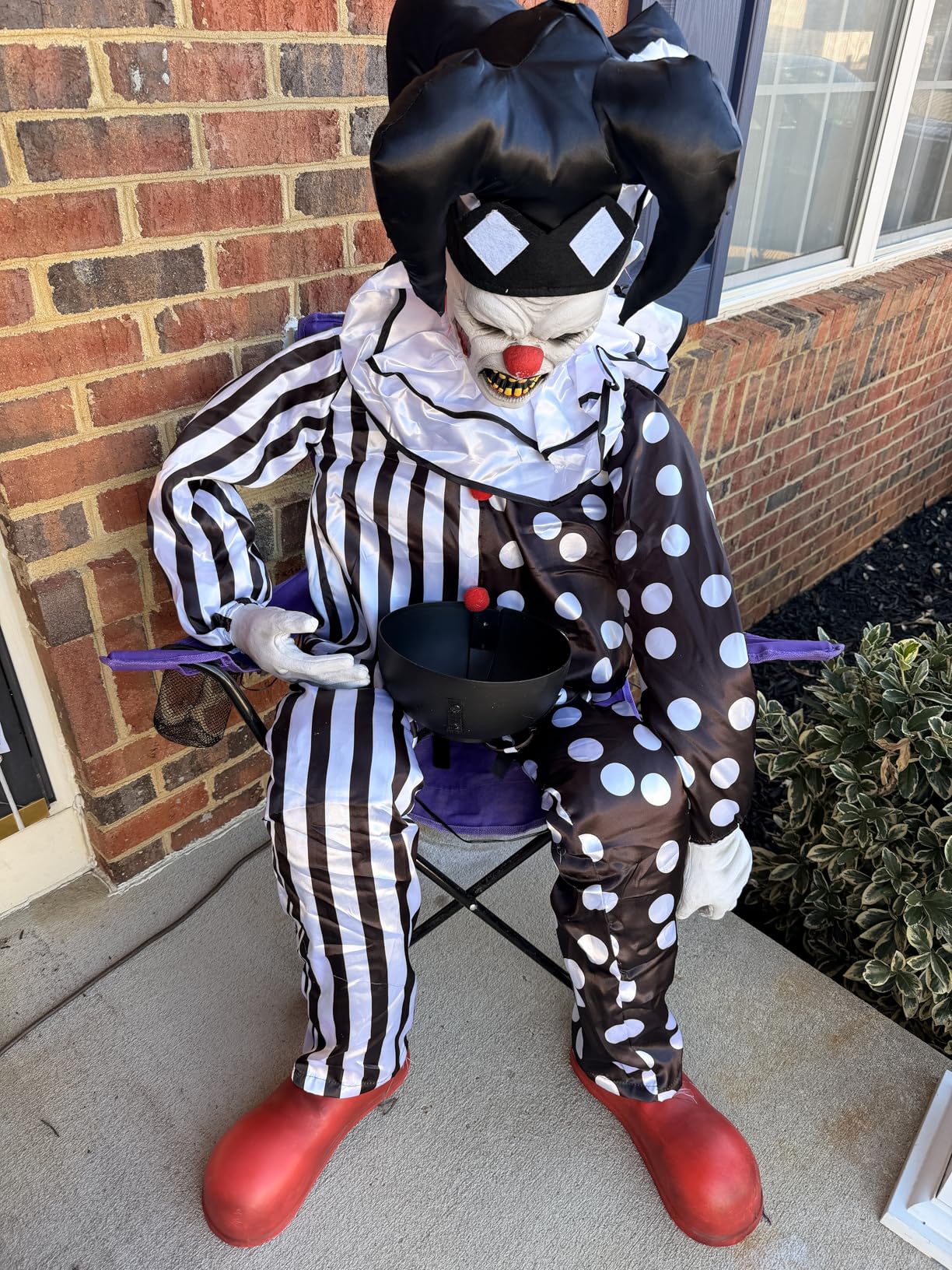 Haunted Hill Farm 7-Ft Animatronic Soul Harvester by Tekky, Halloween Animatronic, Spooky Prop & Party Decoration, Indoor & Covered Outdoor Creepy Witch Decor Motion-Activated Lights & Sound, LifeSize customer photo 1