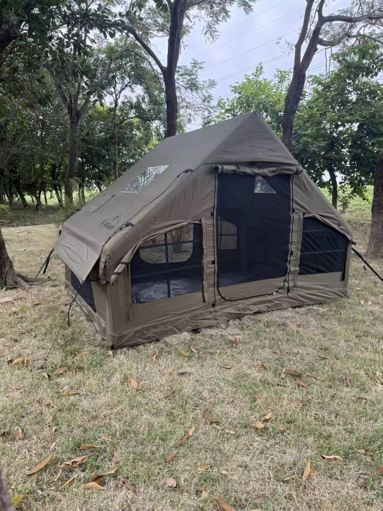NANJEEN Large Luxury Inflatable Camping Tent, Wind & Rain Resistant, 12sqm Interior, 2-10 Person Shelter, 8 Minutes Fast Setup with Hand Pump customer photo 1