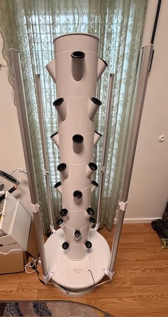 Hydroponics Growing System Kit with LED Grow Lights, 8-Layer Vertical Garden Tower, 32 Pods Large Planting Sites, 8 Gallon Indoor Growing System for Vegetables customer photo 1