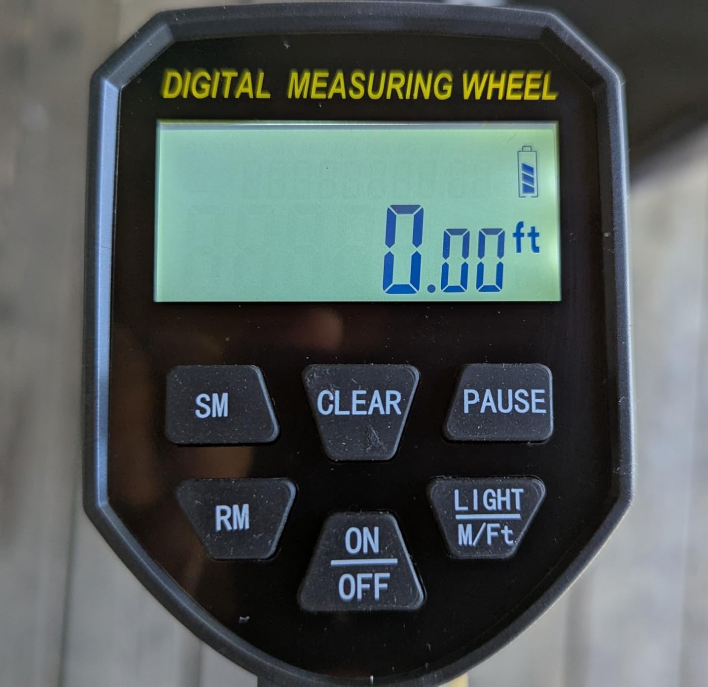 DEKOPRO 4V Digital Measuring Wheel in Feet, 12.5 Inch 99,999Ft/ 99,999M Digital Display Folding Wheel Measurement Roller with Storage Bag customer photo 1