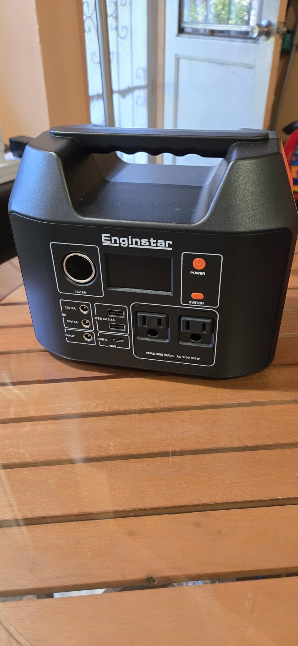 Portable Solar Generator, 300W Portable Power Station with Foldable 60W Solar Panel, 110V Pure Sine Wave 296Wh 80000mAh Lithium Battery Pack for Home Use RV Van Outdoor Camping-Panel included customer photo 1