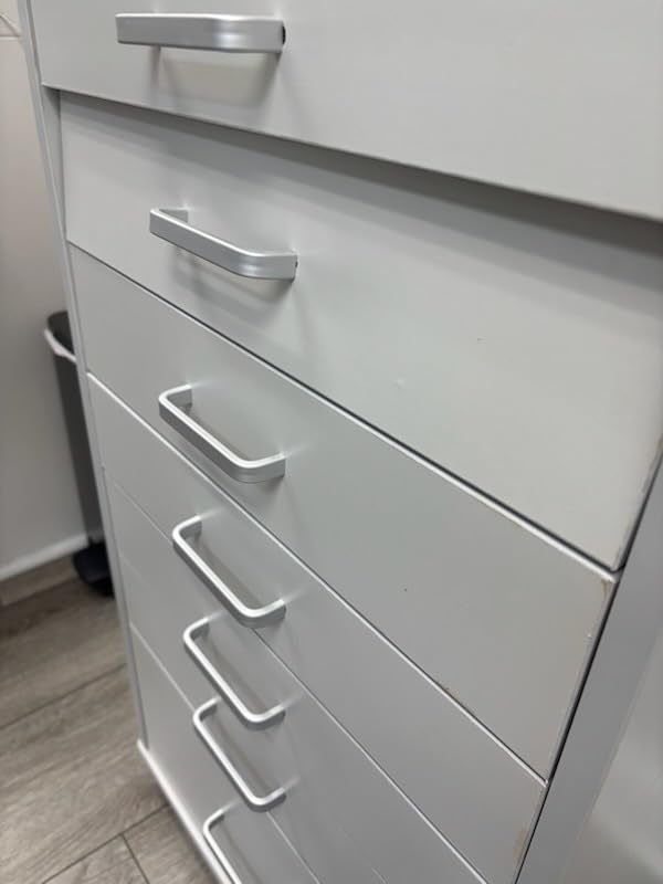 Medical Dental Assistant's Mobile Cabinet Alabama Cart Utility Cart 4 Drawer with Handle, Easy to Pull Out and Push Back. customer photo 1