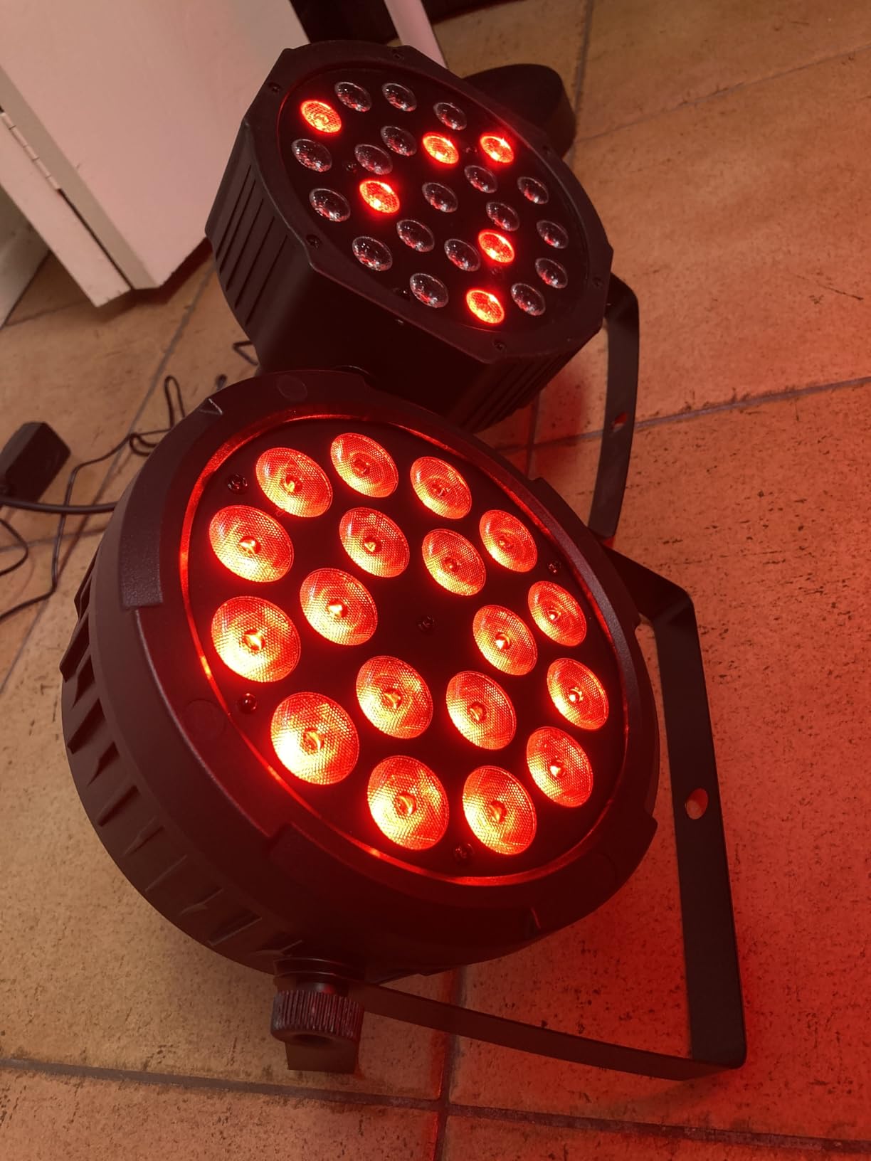 18LED Stage Par Can Lights: 72W RGBW 4IN1 Color Changing - Remote DMX Control for DJ Party Planner - Uplights for Event Wedding Club Band Theater Church Music Show Dance Floor Performances - 2Pack customer photo 2