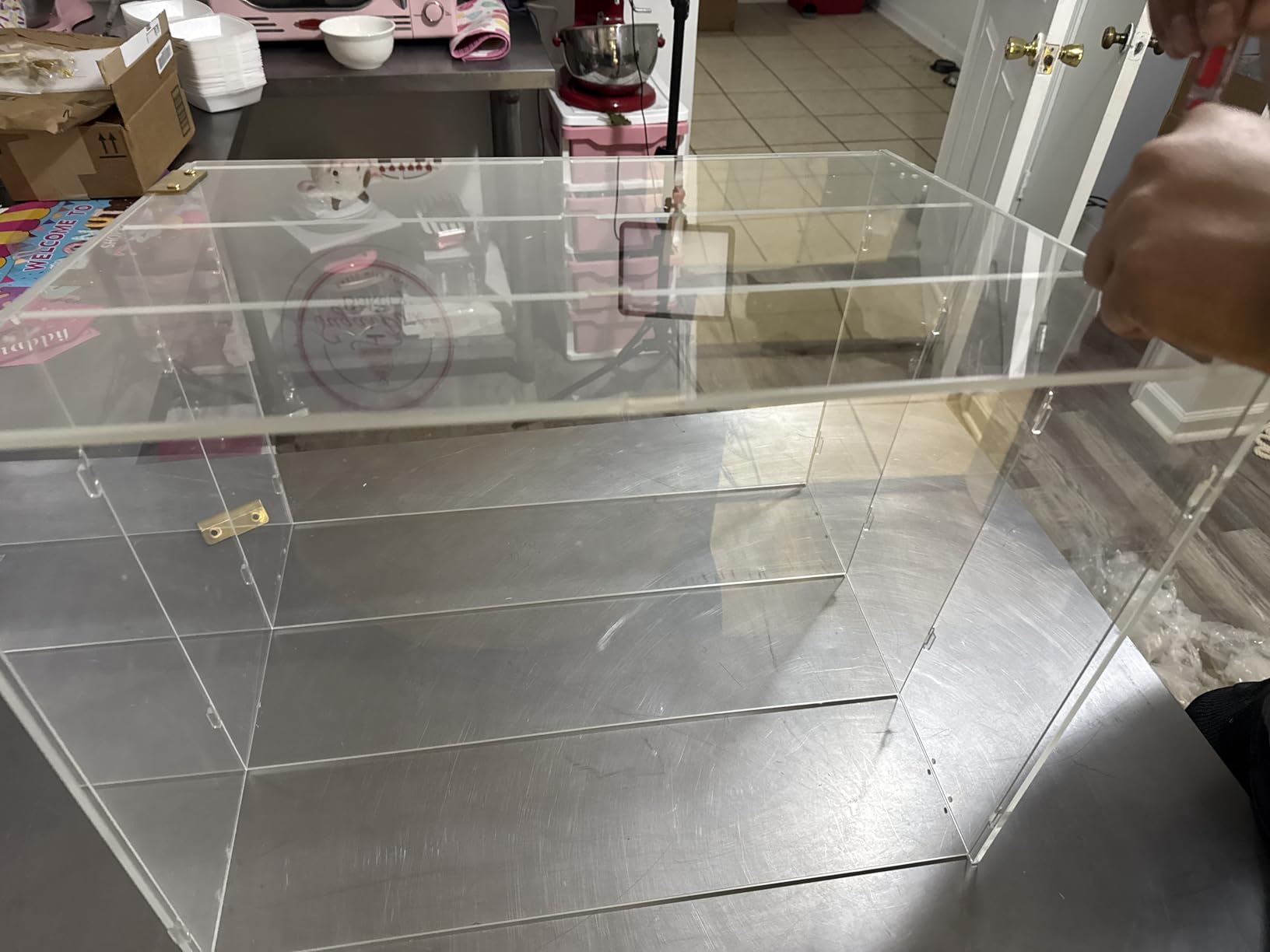 3-Tier Slanted Acrylic Bakery Display Case, 21