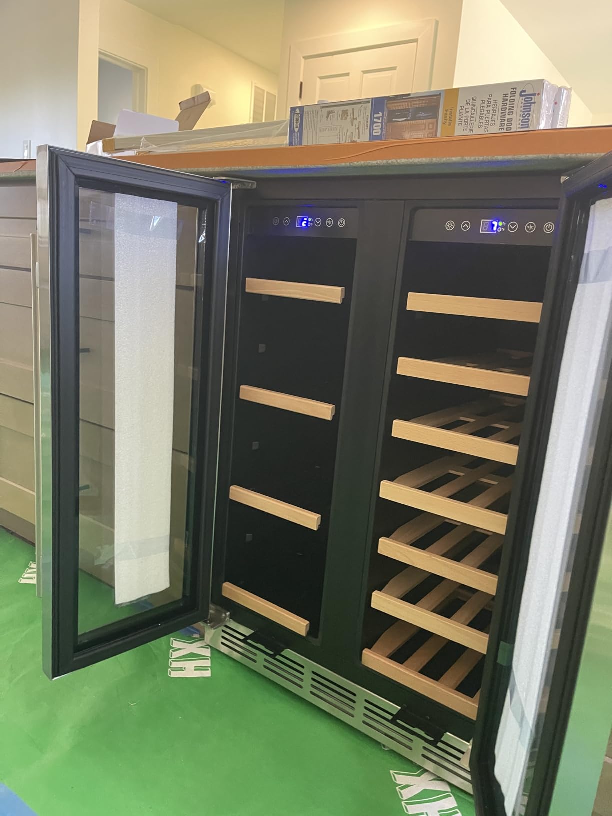 Wine Cooler Refrigerator 24 Inch, Upgraded 200 Bottle Wine Fridge with Professional Temperature Control, Built-in or Freestanding Tall Wine Cellar, Low Noise and Sliding Rail Shelves customer photo 2
