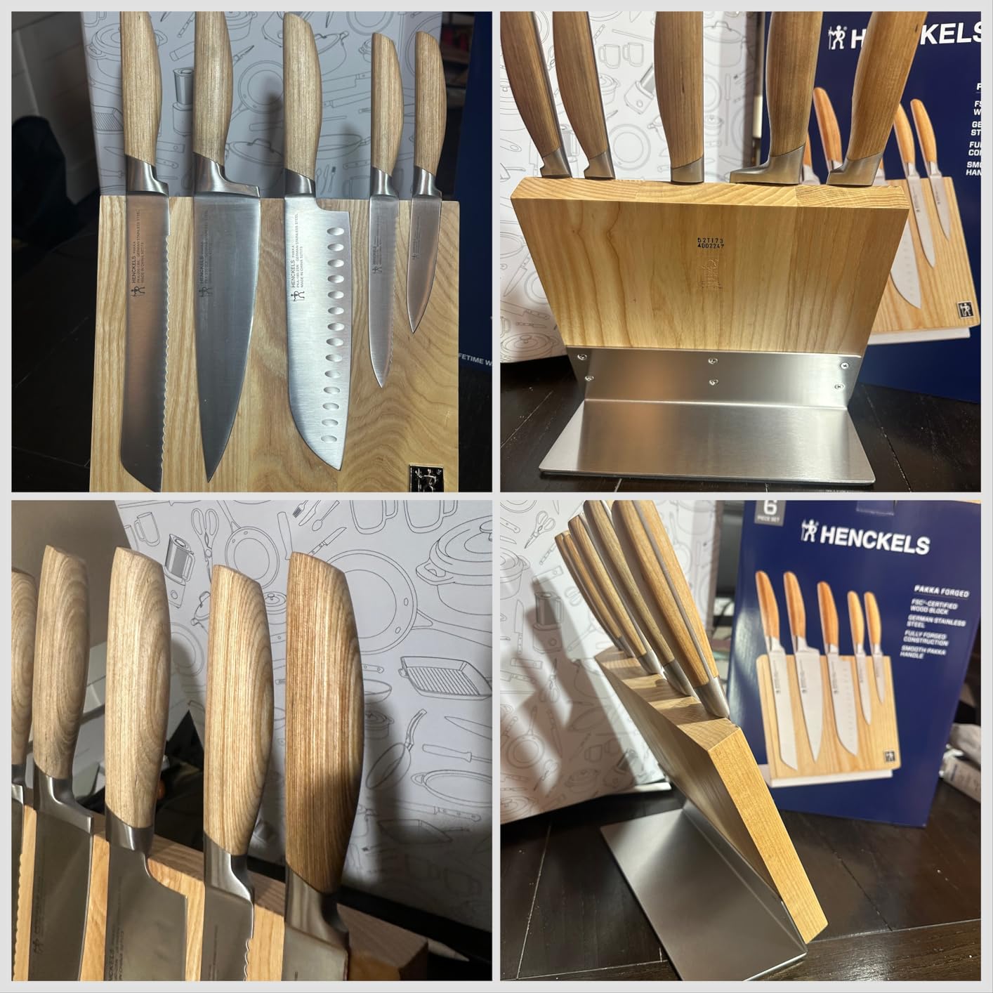 Henckels Pakka 6-pc Magnetic Easel Knife Set customer photo 2