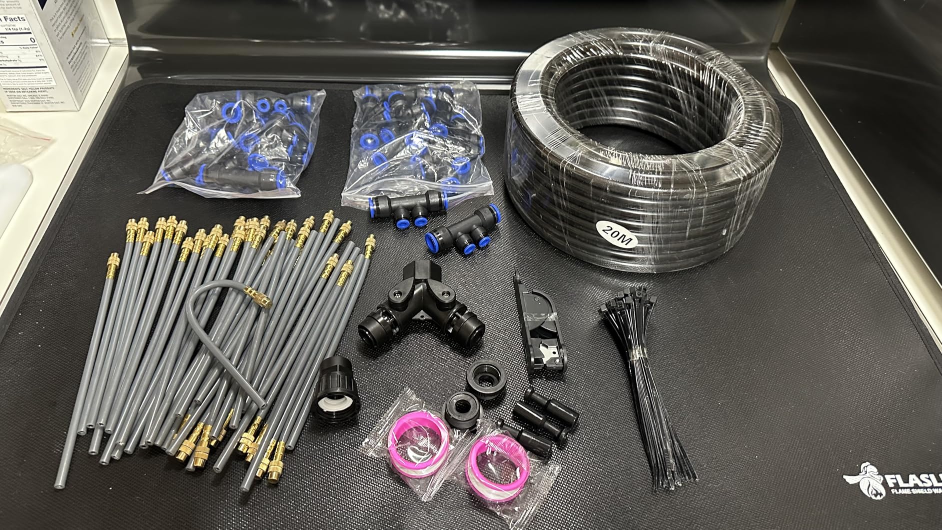 246FT Drip Irrigation System with LCD Timer, Automatic Watering System Kits,1/2 Inch Hose 1/4 Inch Distribution Tubing 3 Sprayer Types, for Garden, Greenhouse, Garden, Lawn customer photo 1