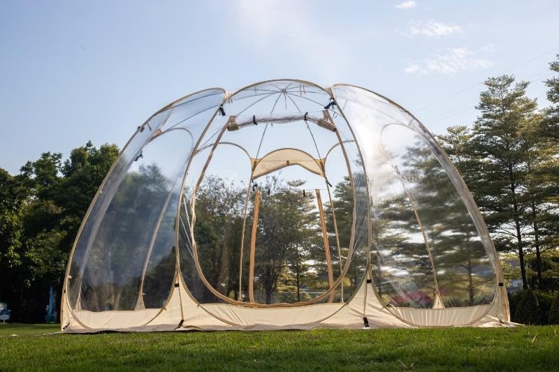 Pop Up Bubble Tent 15x15FT, Clear Dome Tent for 12-15 People, Weatherproof Transparent Outdoor Shelter for Backyard, Patio, Garden, Camping, Party, Stargazing & Sports Watching customer photo 1