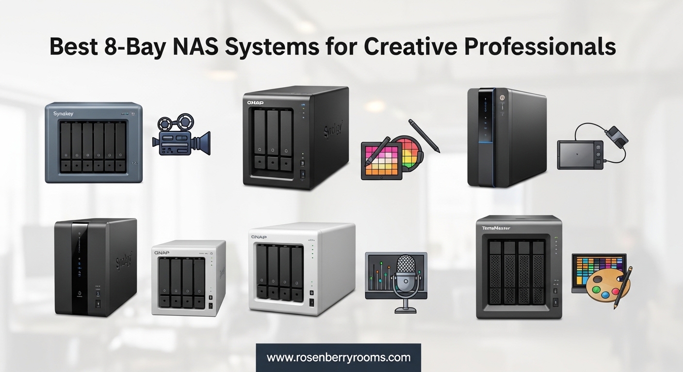 Best 8-Bay NAS Systems for Creative Professionals