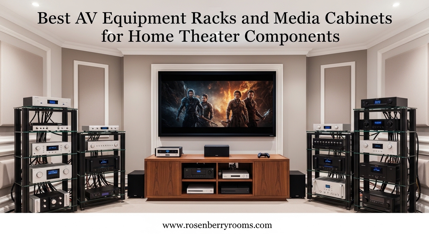 Best AV Equipment Racks and Media Cabinets for Home Theater Components