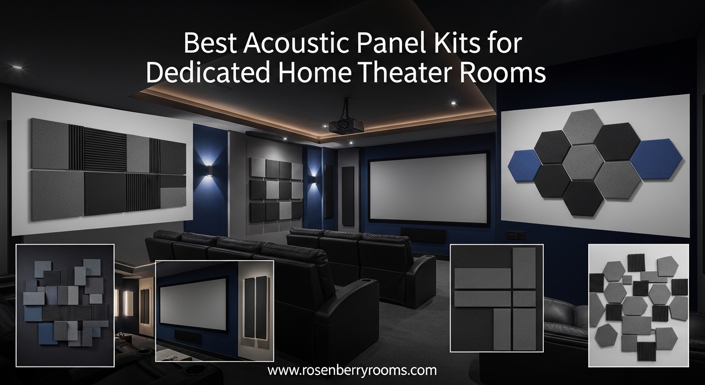 Best Acoustic Panel Kits for Dedicated Home Theater Rooms
