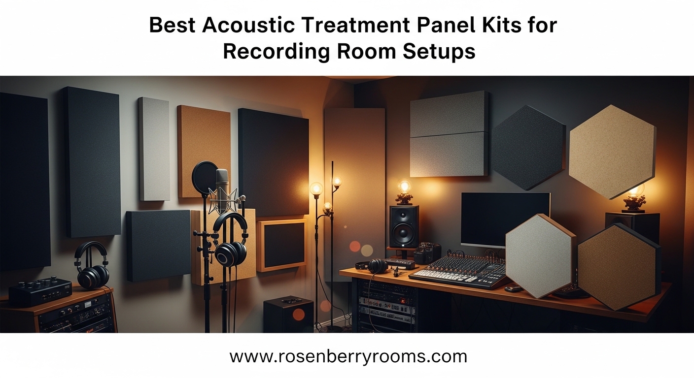 Best Acoustic Treatment Panel Kits for Recording Room Setups