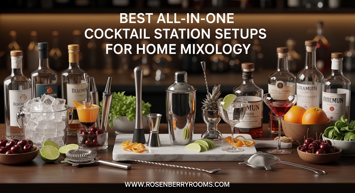 Best All-in-One Cocktail Station Setups for Home Mixology