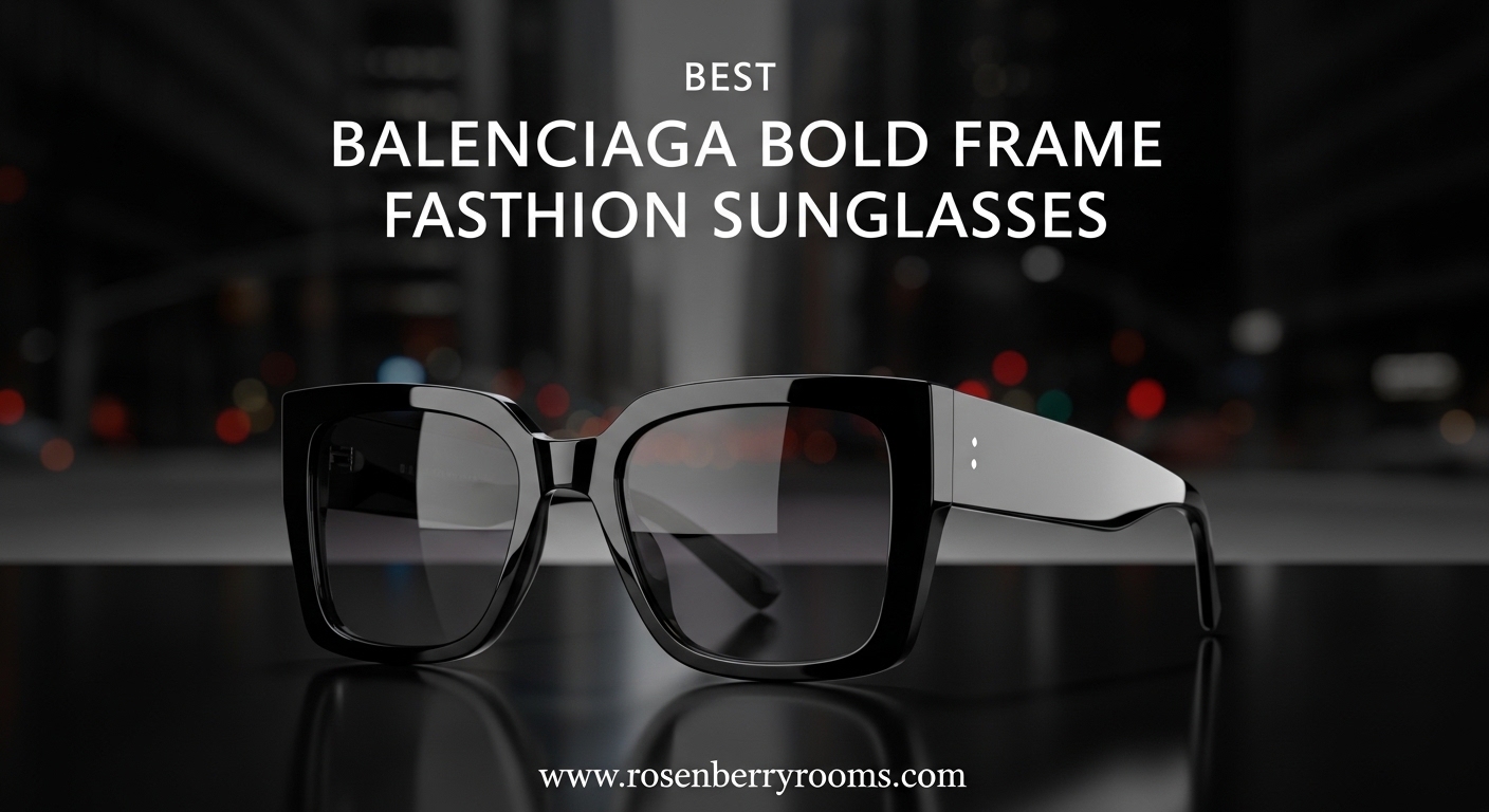 Best Balenciaga Bold Frame Fashion Sunglasses