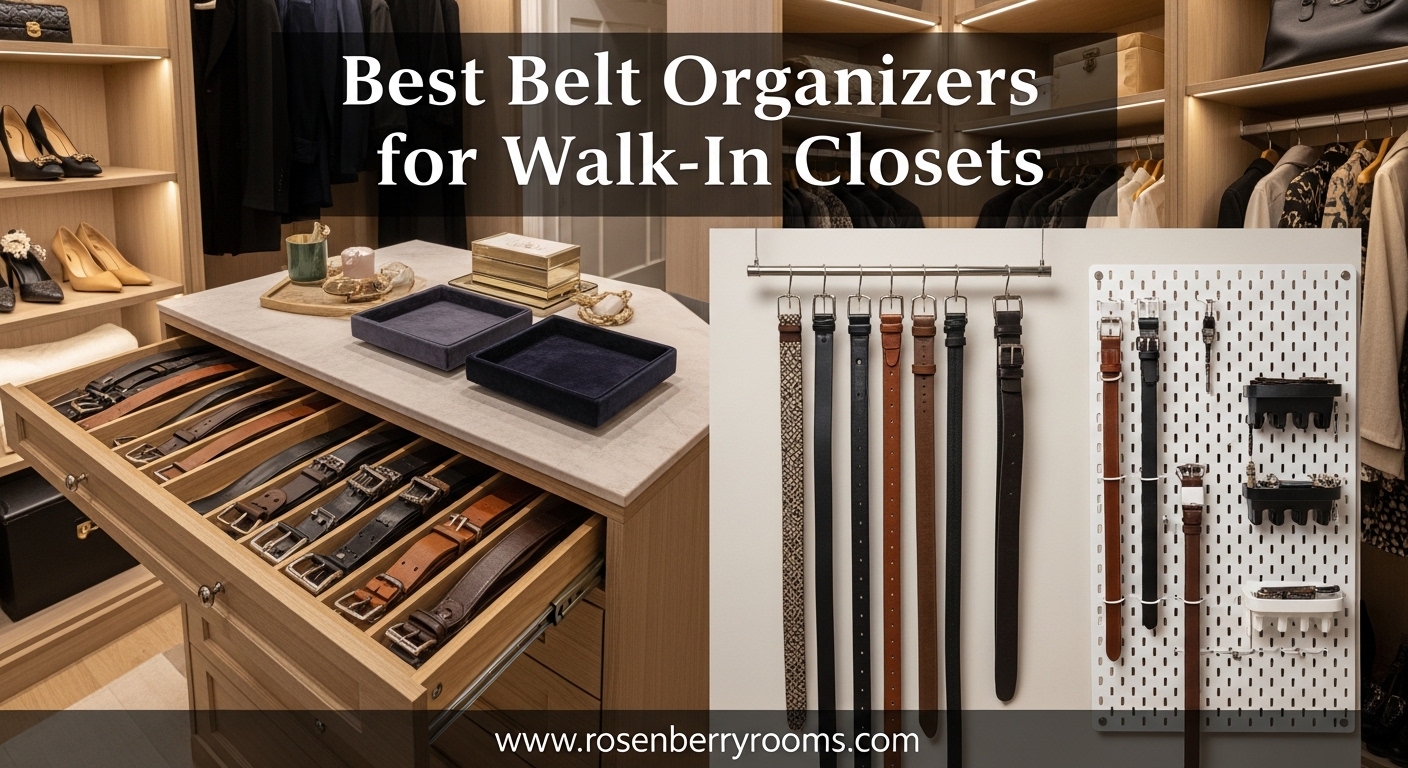 Best Belt Organizers for Walk-In Closets