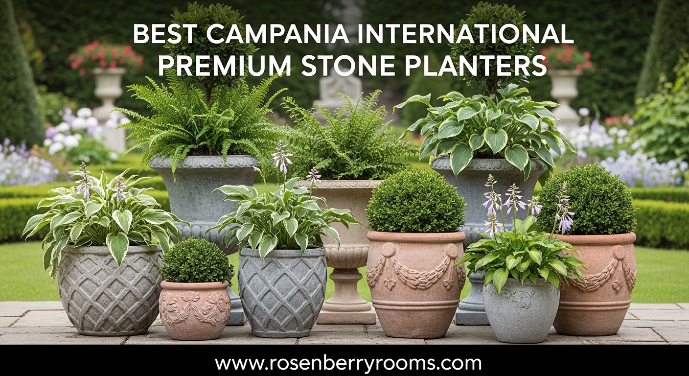 Best Campania International Premium Stone Planters